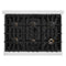36 in. 5.2 cu. ft. Select Dual Fuel Range with Gas Cooktop and Electric Convection Oven