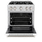 30 in. 4.2 cu. ft. Select Dual Fuel Range with 4 Burner Gas Cooktop and Electric Convection Oven