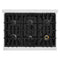 36 in. 5.2 cu. ft. Select Dual Fuel Range with 6 Burner Gas Cooktop and Electric Convection Oven