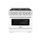 36 in. 5.2 cu. ft. Select Dual Fuel Range with 6 Burner Gas Cooktop and Electric Convection Oven