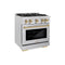 Autograph Edition 30 in. 4.2 cu. ft. Select Dual Fuel Range with 4 Burner Gas Cooktop and Electric Convection Oven