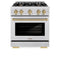 Autograph Edition 30 in. 4.2 cu. ft. Select Dual Fuel Range with 4 Burner Gas Cooktop and Electric Convection Oven