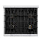 Autograph Edition 30 in. 4.2 cu. ft. Select Dual Fuel Range with 4 Burner Gas Cooktop and Electric Convection Oven