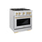 Autograph Edition 30 in. 4.2 cu. ft. Select Dual Fuel Range with 4 Burner Gas Cooktop and Electric Convection Oven