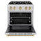 Autograph Edition 30 in. 4.2 cu. ft. Select Dual Fuel Range with 4 Burner Gas Cooktop and Electric Convection Oven