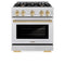 Autograph Edition 30 in. 4.2 cu. ft. Select Dual Fuel Range with 4 Burner Gas Cooktop and Electric Convection Oven