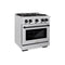 Autograph Edition 30 in. 4.2 cu. ft. Select Dual Fuel Range with 4 Burner Gas Cooktop and Electric Convection Oven