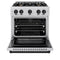 Autograph Edition 30 in. 4.2 cu. ft. Select Dual Fuel Range with 4 Burner Gas Cooktop and Electric Convection Oven