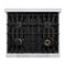 Autograph Edition 30 in. 4.2 cu. ft. Select Dual Fuel Range with 4 Burner Gas Cooktop and Electric Convection Oven