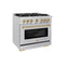 Autograph Edition 36 in. 5.2 cu. ft. Select Dual Fuel Range with 6 Burner Gas Cooktop and Electric Convection Oven