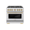 Autograph Edition 36 in. 5.2 cu. ft. Select Dual Fuel Range with 6 Burner Gas Cooktop and Electric Convection Oven