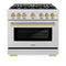 Autograph Edition 36 in. 5.2 cu. ft. Select Dual Fuel Range with 6 Burner Gas Cooktop and Electric Convection Oven