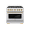 Autograph Edition 36 in. 5.2 cu. ft. Select Dual Fuel Range with 6 Burner Gas Cooktop and Electric Convection Oven