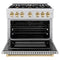 Autograph Edition 36 in. 5.2 cu. ft. Select Dual Fuel Range with 6 Burner Gas Cooktop and Electric Convection Oven