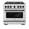 Autograph Edition 36 in. 5.2 cu. ft. Select Dual Fuel Range with 6 Burner Gas Cooktop and Electric Convection Oven