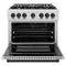 Autograph Edition 36 in. 5.2 cu. ft. Select Dual Fuel Range with 6 Burner Gas Cooktop and Electric Convection Oven
