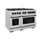 Autograph Edition 48 in. 6.7 cu. ft. Select Double Oven Dual Fuel Range with 8 Burner Gas Cooktop