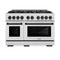 Autograph Edition 48 in. 6.7 cu. ft. Select Double Oven Dual Fuel Range with 8 Burner Gas Cooktop