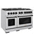 Autograph Edition 48 in. 6.7 cu. ft. Select Double Oven Dual Fuel Range with 8 Burner Gas Cooktop
