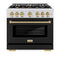Autograph Edition 36 in. 5.2 cu. ft. Select Dual Fuel Range with 6 Burner Gas Cooktop and Electric Convection Oven