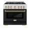 Autograph Edition 36 in. 5.2 cu. ft. Select Dual Fuel Range with 6 Burner Gas Cooktop and Electric Convection Oven