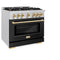 Autograph Edition 36 in. 5.2 cu. ft. Select Dual Fuel Range with 6 Burner Gas Cooktop and Electric Convection Oven