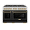 Autograph Edition 48 in. 6.7 cu. ft. Select Double Oven Dual Fuel Range with 8 Burner Gas Cooktop