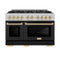 Autograph Edition 48 in. 6.7 cu. ft. Select Double Oven Dual Fuel Range with 8 Burner Gas Cooktop