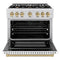 Autograph Edition 36 in. 5.2 cu. ft. Select Dual Fuel Range with 6 Burner Gas Cooktop and Electric Convection Oven