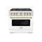 Autograph Edition 36 in. 5.2 cu. ft. Select Dual Fuel Range with 6 Burner Gas Cooktop and Electric Convection Oven