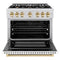 Autograph Edition 36 in. 5.2 cu. ft. Select Dual Fuel Range with 6 Burner Gas Cooktop and Electric Convection Oven