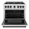 Autograph Edition 36 in. 5.2 cu. ft. Select Dual Fuel Range with 6 Burner Gas Cooktop and Electric Convection Oven