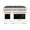 Autograph Edition 48 in. 6.7 cu. ft. Select Double Oven Dual Fuel Range with 8 Burner Gas Cooktop