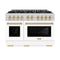Autograph Edition 48 in. 6.7 cu. ft. Select Double Oven Dual Fuel Range with 8 Burner Gas Cooktop