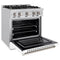 30 in. 4.2 cu. ft. Select Dual Fuel Range with 4 Burner Gas Cooktop and Electric Convection Oven