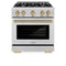 Autograph Edition 30 in. 4.2 cu. ft. Select Dual Fuel Range with 4 Burner Gas Cooktop and Electric Convection Oven