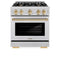 Autograph Edition 30 in. 4.2 cu. ft. Select Dual Fuel Range with 4 Burner Gas Cooktop and Electric Convection Oven