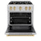 Autograph Edition 30 in. 4.2 cu. ft. Select Dual Fuel Range with 4 Burner Gas Cooktop and Electric Convection Oven