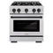 Autograph Edition 30 in. 4.2 cu. ft. Select Dual Fuel Range with 4 Burner Gas Cooktop and Electric Convection Oven