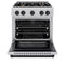 Autograph Edition 30 in. 4.2 cu. ft. Select Dual Fuel Range with 4 Burner Gas Cooktop and Electric Convection Oven