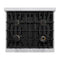 Autograph Edition 30 in. 4.2 cu. ft. Select Dual Fuel Range with 4 Burner Gas Cooktop and Electric Convection Oven