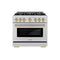 Autograph Edition 36 in. 5.2 cu. ft. Select Dual Fuel Range with 6 Burner Gas Cooktop and Electric Convection Oven