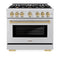 Autograph Edition 36 in. 5.2 cu. ft. Select Dual Fuel Range with 6 Burner Gas Cooktop and Electric Convection Oven