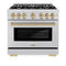 Autograph Edition 36 in. 5.2 cu. ft. Select Dual Fuel Range with 6 Burner Gas Cooktop and Electric Convection Oven