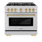 Autograph Edition 36 in. 5.2 cu. ft. Select Dual Fuel Range with 6 Burner Gas Cooktop and Electric Convection Oven