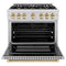 Autograph Edition 36 in. 5.2 cu. ft. Select Dual Fuel Range with 6 Burner Gas Cooktop and Electric Convection Oven