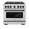Autograph Edition 36 in. 5.2 cu. ft. Select Dual Fuel Range with 6 Burner Gas Cooktop and Electric Convection Oven