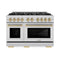 Autograph Edition 48 in. 6.7 cu. ft. Select Double Oven Dual Fuel Range with 8 Burner Gas Cooktop