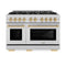Autograph Edition 48 in. 6.7 cu. ft. Select Double Oven Dual Fuel Range with 8 Burner Gas Cooktop