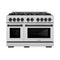 Autograph Edition 48 in. 6.7 cu. ft. Select Double Oven Dual Fuel Range with 8 Burner Gas Cooktop